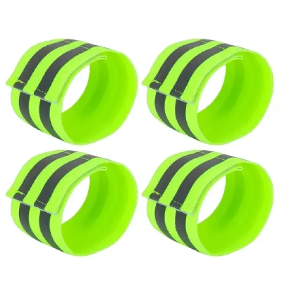 Unique Bargains Reflective Bands for Wrist Reflective Wristbands High Visibility Night Safety Cycling Reflector Tape Straps Bracelet 4 Pcs image {8}