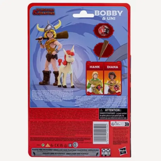 Dungeons & Dragons Cartoon Classics Bobby & Uni Action Figures 2pk image {4}