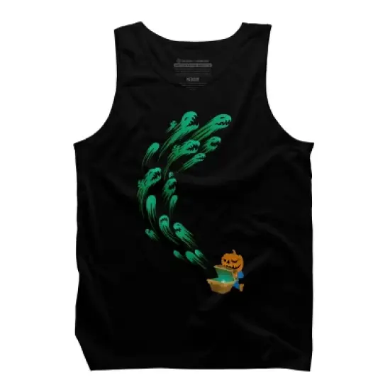 Men's Design By Humans It's time for halloween By SINDAR Tank Top image {4}