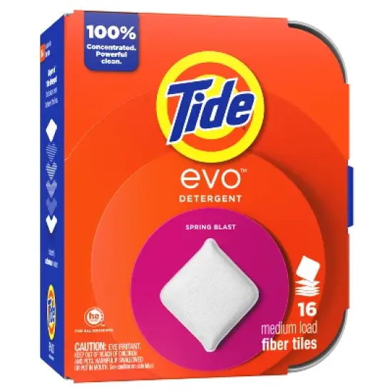 Tide Evo Spring Blast Laundry Detergent Tiles image {1}