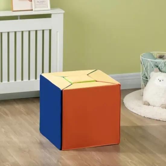 Qaba 5-Piece Soft Play Equipment, Large Baby Foam Playset for Creativity and Shape Discovery with Easy-to-Clean Surface Toddler Educational Toy image {4}