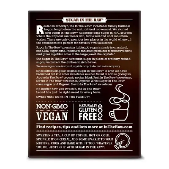 Sugar In The Raw Turbinado Cane Sugar Packets - 100ct/16oz image {1}