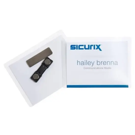 SICURIX Printable Badge Inserts, 3-1/2" x 2-1/4", 56 Per Pack, 5 Packs image {5}