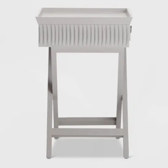 Ashby Nightstand with Drawer Gray - Finch image {7}