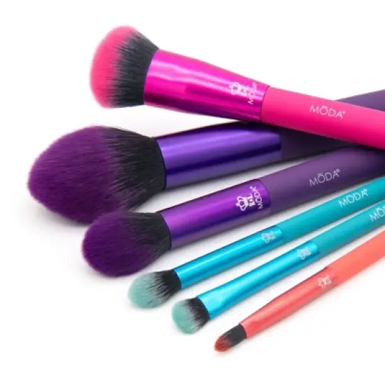 MODA Brush Complete Face Makeup Brush Set- 6pc image {2}