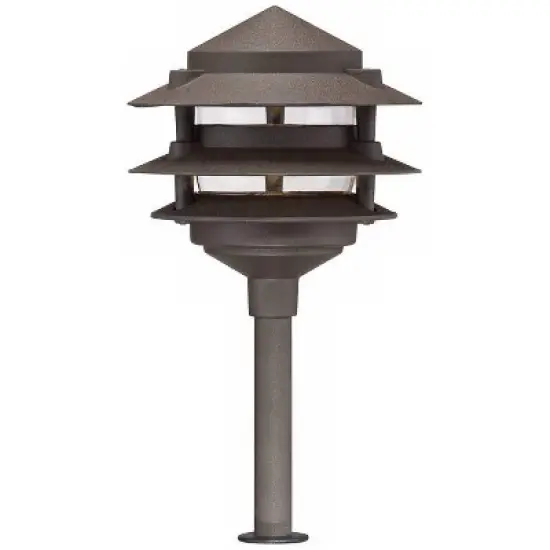 John Timberland Pagoda 12-Piece Complete Outdoor LED Landscape Lighting Set image {1}