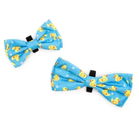 The Worthy Dog Rubber Duck Bow Tie Adjustable Collar Attachment Accessory image {1}