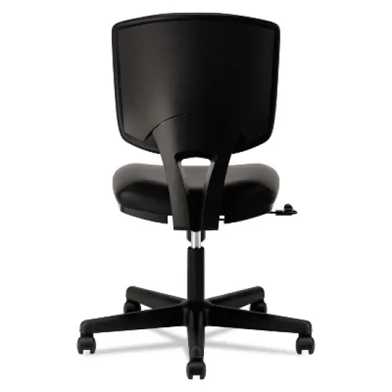 HON Volt Series Leather Task Chair, Supports Up to 250 lb, 18" to 22.25" Seat Height, Black image {4}