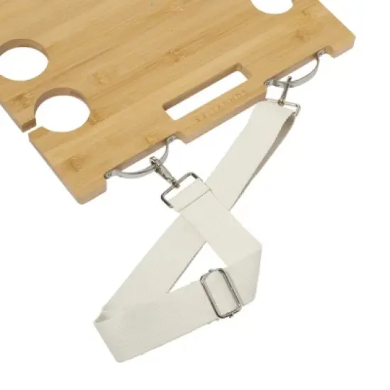 Sunnylife: Portable Picnic Table - Le Weekend Natural - Bamboo Snack Stand image {7}