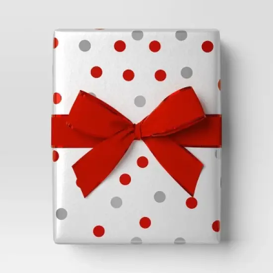 75' Christmas Velvet Ribbon Red with Metallic Edge - Wondershop&trade; image {1}