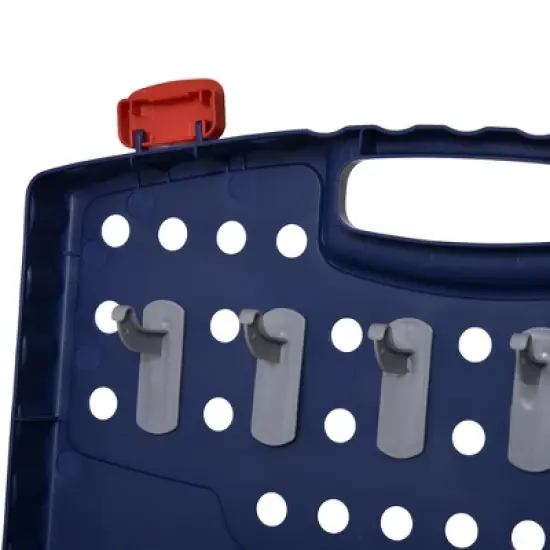 Qaba 68 Pcs Kids Tool Bench, Foldable Pretend Workbench Toy Tool Set, Power Tools Workshop with Electric Drill for Toddler 3 to 6 Years Old image {5}