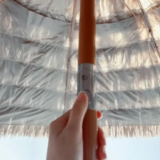 Gulches 8' Thatch Patio Umbrella Tropical Palapa Raffia Hut Hawaiian Hula Beach Umbrella,Straw umbrella image {9}