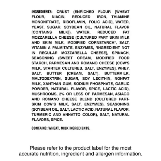 Lean Cuisine Protein Kick Spinach & Mushroom Frozen Veggie Pizza - 6.1oz image {9}