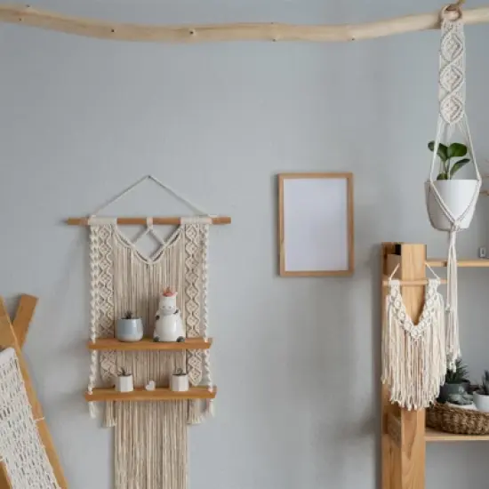 Unique Bargains Unfinished Round DIY Crafts Home Decor Wood Sticks 100 Pcs image {4}