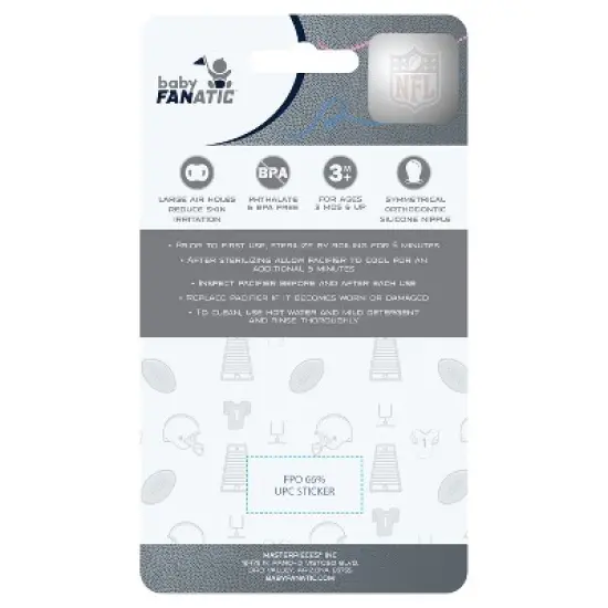 BabyFanatic Officially Licensed Pacifier 2-Pack - NFL Los Angeles Chargers image {3}