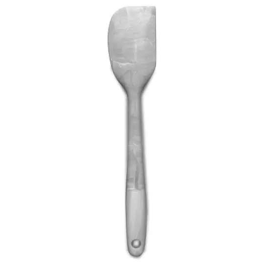 Norpro 8.25-inch Silicone Mini Spatula, Gray Marble Pattern image {1}