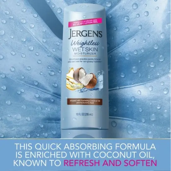 Jergens Wet Skin Moisturizer - Coconut Oil - 10 fl oz image {5}