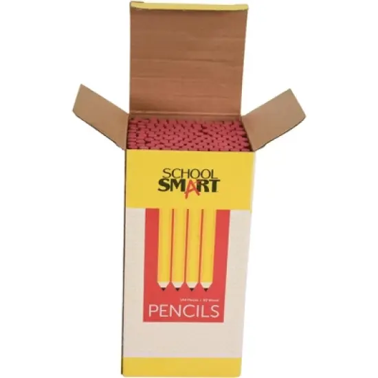 School Smart No 2 Pencils, Hexagonal with Latex-Free Erasers, Pack of 144 image {2}
