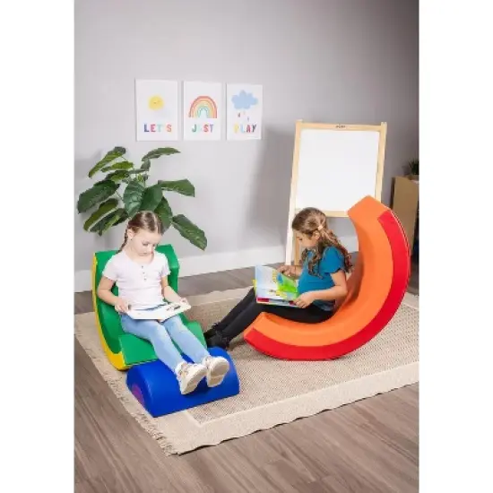 Bintiva Rainbow Arch Trio &ndash; 3-Piece Soft Play Climber Set with Vegan Leather and Dense Foam &ndash; Multisensory Gross Motor Toy image {4}