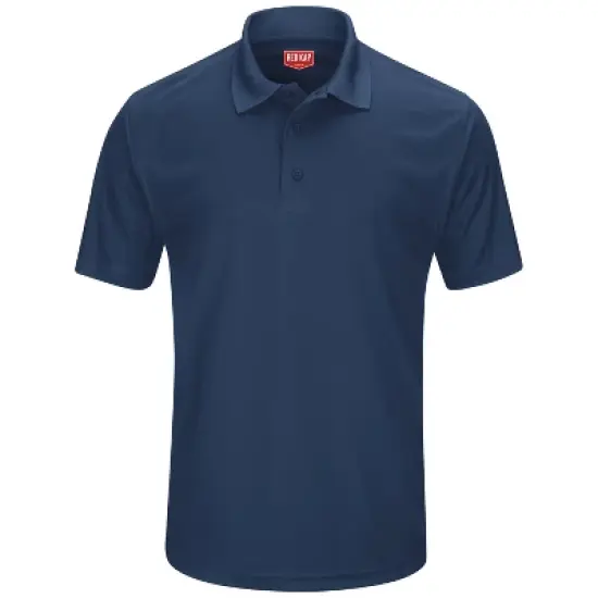 Red Kap&reg; Men's Short Sleeve Performance Knit&reg; Pocketless Core Polo image {3}