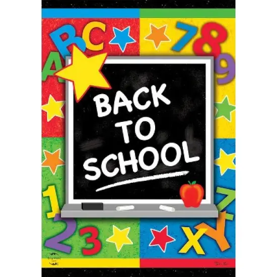 Briarwood Lane Garden Flag 12x18 For Outdoor Back To School Chalkboard Fall For Fall Garden Flag Flags For Outside image {2}