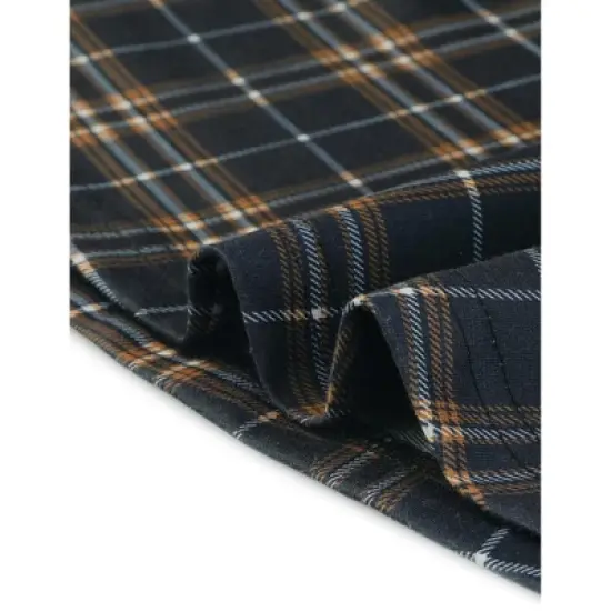 Agnes Orinda Women's Plus Size Elegant Chic Plaid Overalls Fashionable A Line Skirts image {4}