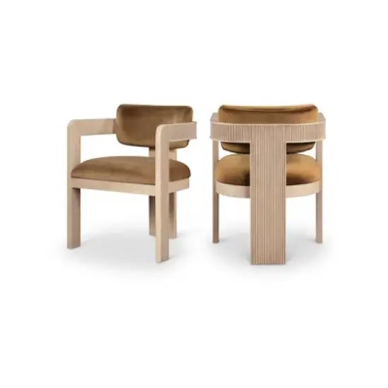 Meridian Furniture,Sacha Velvet Dining Chair, Set of 2 image {11}