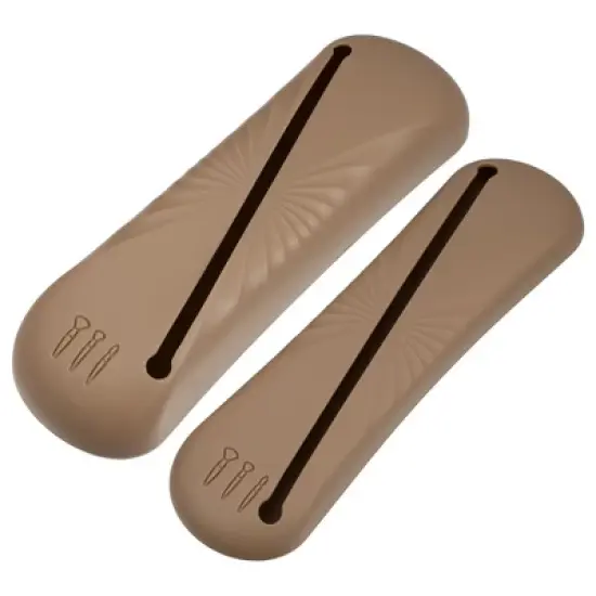 Unique Bargains Travel Makeup Bag Makeup Brush Holder Portable Makeup Organizer Bag Waterproof Silicone 2 Pcs image {7}