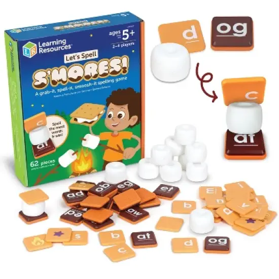 Learning Resources&nbsp;Let's Spell S'mores - Montessori Toys: Educational Reading Game for 2-4 Players image {6}