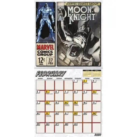 Trends International Inc. 2023-24 Wall Calendar 12"x12" Marvel Comics image {2}