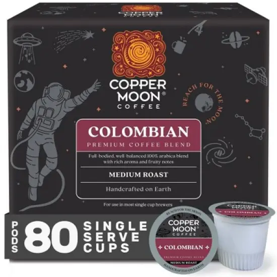 Copper Moon Colombian Blend Medium Roast Coffee Pods - 80ct image {7}