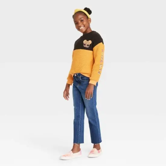 Girls' L.O.L. Surprise! Faux Shearling Sweatshirt - Yellow image {2}