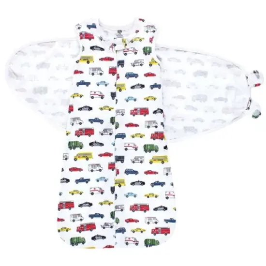 Hudson Baby Unisex Convertible Swaddle Sleep Sack, Going Places image {2}