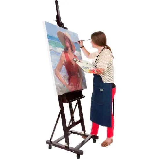 SoHo Urban Artist Wooden H-Frame Studio Easel image {1}