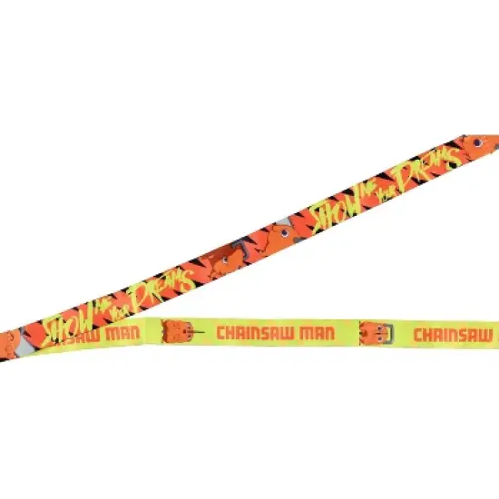 Chainsaw Man ID Lanyard Badge Holder w Pochita Rubber Pendant For Keys Keychain image {4}