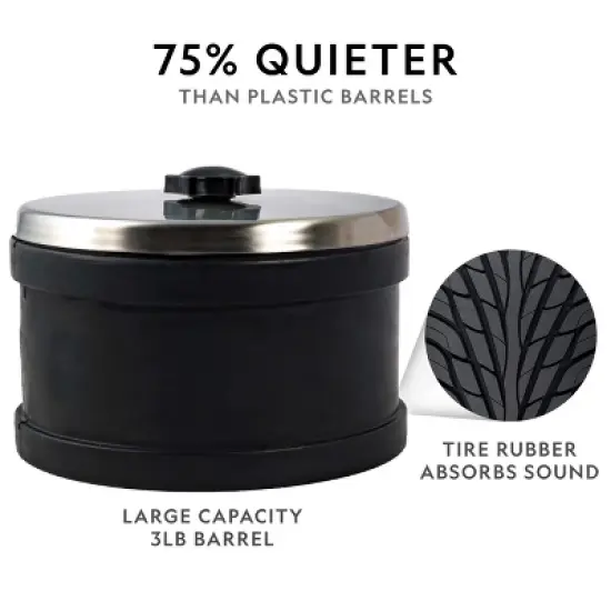 NATIONAL GEOGRAPHIC Rock Tumbler Kit, 3LB Extra Large Capacity, 3LB Rough Gemstones, 4 Polishing Grits, Jewelry Fastenings, Educational STEM Science Kit image {5}