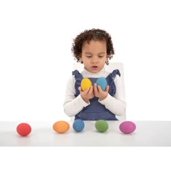 TickiT Rainbow Wooden Eggs, Set of 7 image {5}