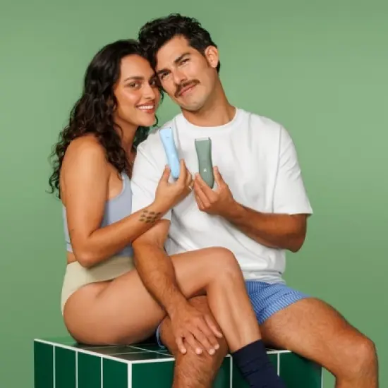 Meridian Slimmer Trimmer Precision Pubic & Body Hair Trimmer Ceramic Blade, Single Replacement Blade - Sky Blue image {6}