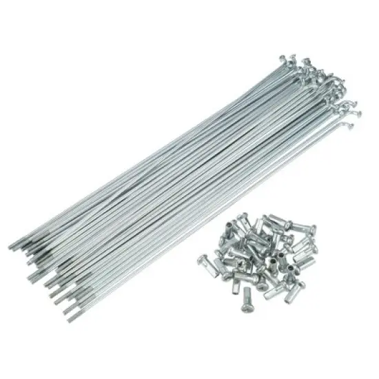 Unique Bargains 14G J Bend Bicycle Steel Spokes 36 Pcs image {5}