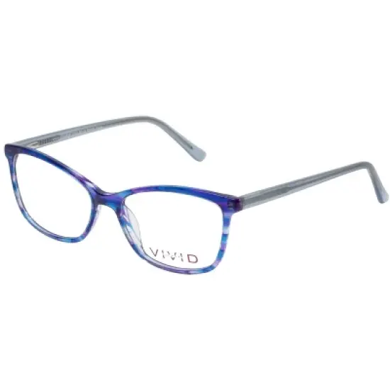 Vivid Designer Blue Light Blocking Reading Eyeglasses 893 Marble Blue 52 mm image {6}