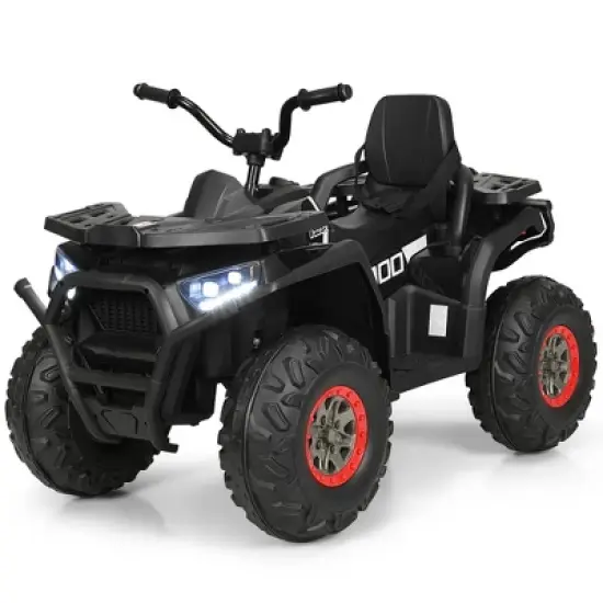 Costway 12V Kids Electric 4-Wheeler ATV Quad 2 Speeds Ride On Car w/MP3&LED Lights image {9}