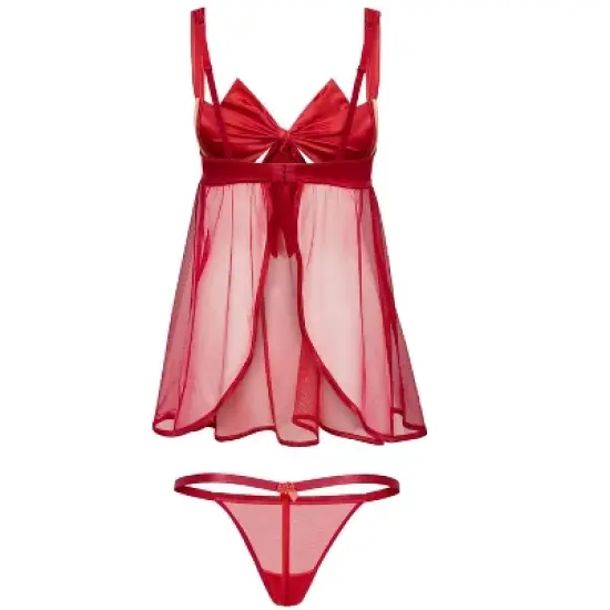 Adore Me Women's Bessima Babydoll Lingerie image {5}