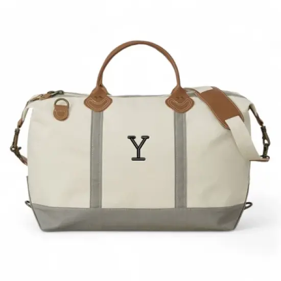 Personalization Mall Luxurious Weekender Embroidered Canvas Duffel image {25}