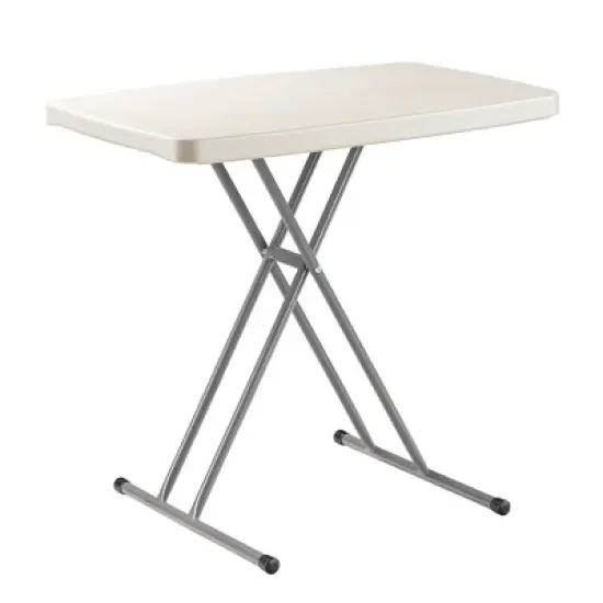 20"x30" Height Adjustable Personal Folding Card Table Speckled Gray - Hampden Furnishings image {5}