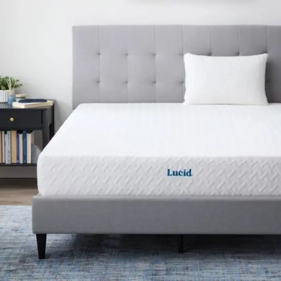 Lucid Comfort Collection Plush 10" Gel Memory Foam Mattress image {9}