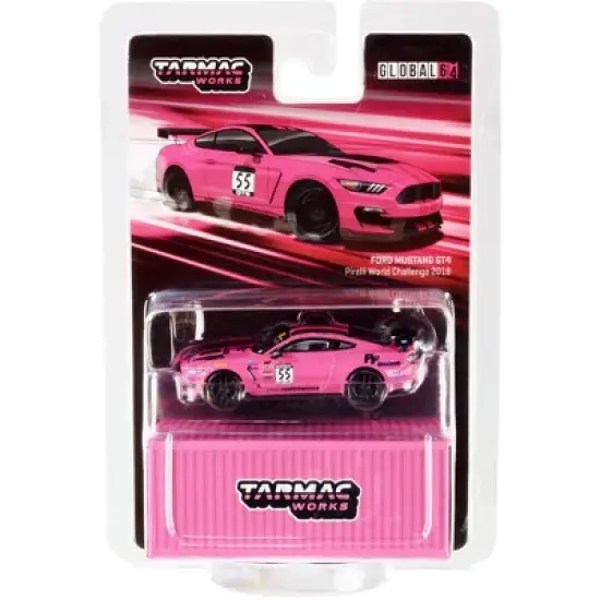 Ford Mustang GT4 #55 Jade Buford Pirelli World Challenge (2018) 1/64 Diecast Model Car by Tarmac Works image {2}