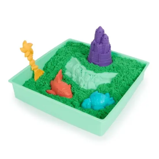 Kinetic Sand Sandbox Set Green image {2}
