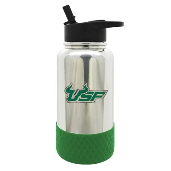 NCAA South Florida Bulls 32oz Chrome Thirst Hydration Water Bottle image {1}