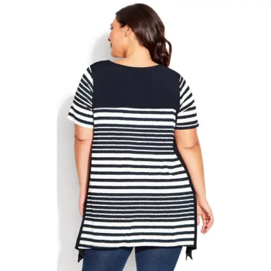Women's Plus Size Karina Tunic  - Navy | AVENUE image {1}