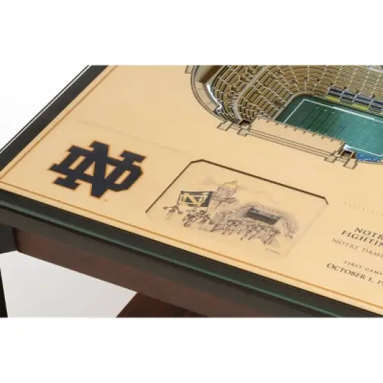 NCAA Notre Dame Fighting Irish 25-Layer StadiumViews Lighted End Table image {3}